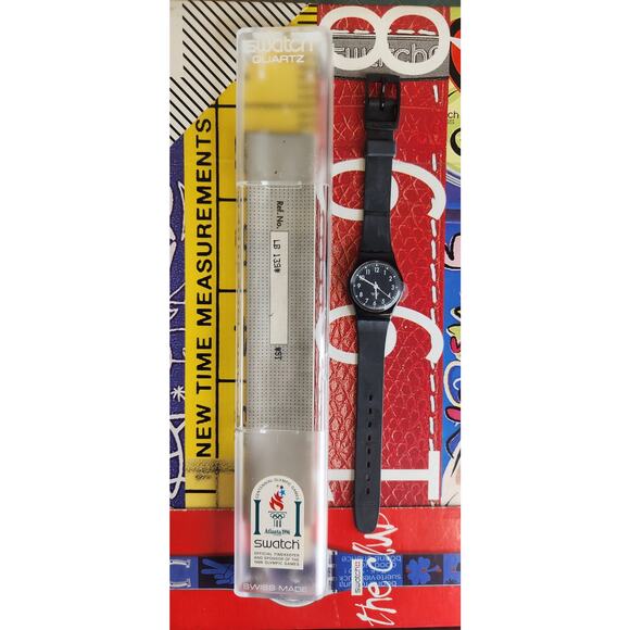 Swatch watch LITTLE SEVEN LB139 1995 Standard Ladies New Old Stock with battery - Picture 6 of 8